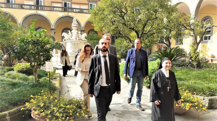 Il Presidente del Parlamento dell&#039;Armenia in visita alla Chiesa e al Monastero di San Gregorio Armeno